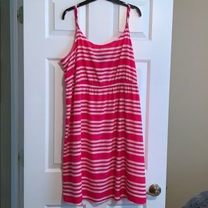 Lane Bryant Dress EUC 18/20 Pink White